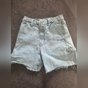 Wild Fable Light Blue Paint-Splatter Jean Shorts